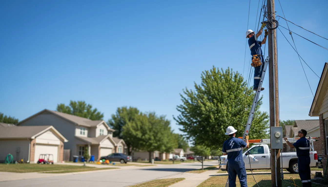 Residential electrician providing installation services in Thurmond, WV